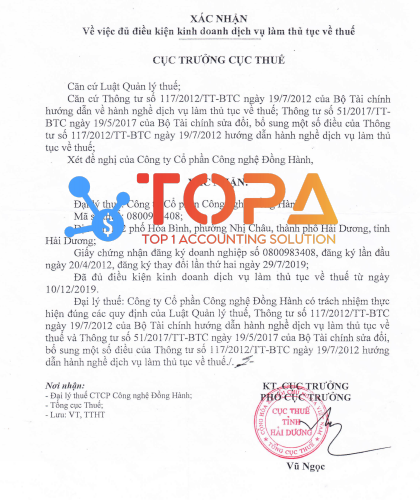 Topa.vn – Tận tâm với trách nhiệm của một Đại lý thuế