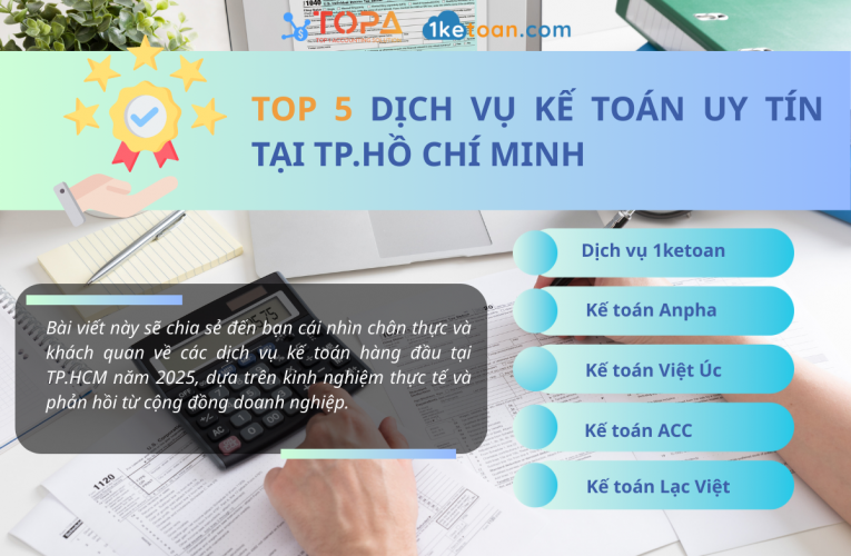 Top 5 dịch vụ kế toán thuế uy tín tại TP.Hồ Chí Minh