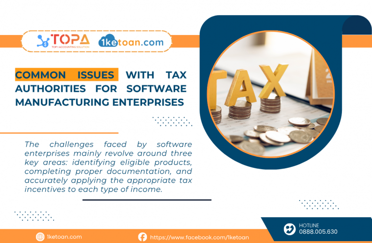 Common Issues with Tax Authorities for Software Manufacturing Enterprises
