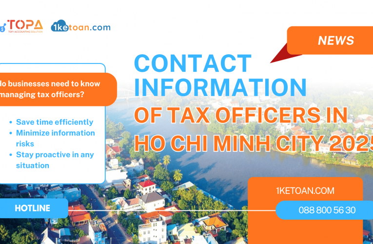Latest Contact Information of HO CHI MINH CITY Tax Officers!