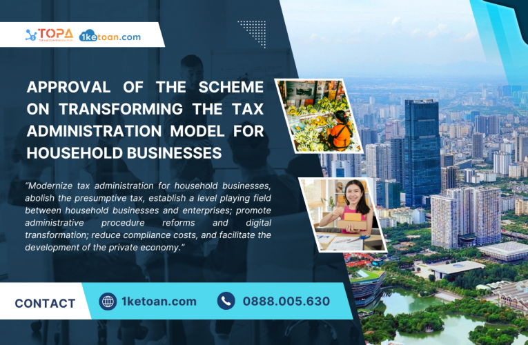 Approval of the Scheme on Transforming the Tax Administration Model for Household Businesses